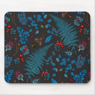 Waldbeeren, Blätter und Bugs 1 Mousepad
