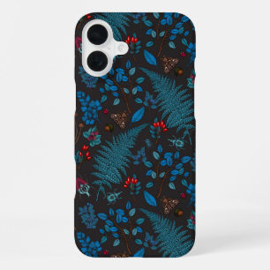 Waldbeeren, Blätter und Käfer 1 iPhone 16 Plus Hülle