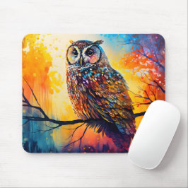 Waldbeobachter, Waldbewohner, Eule Mousepad