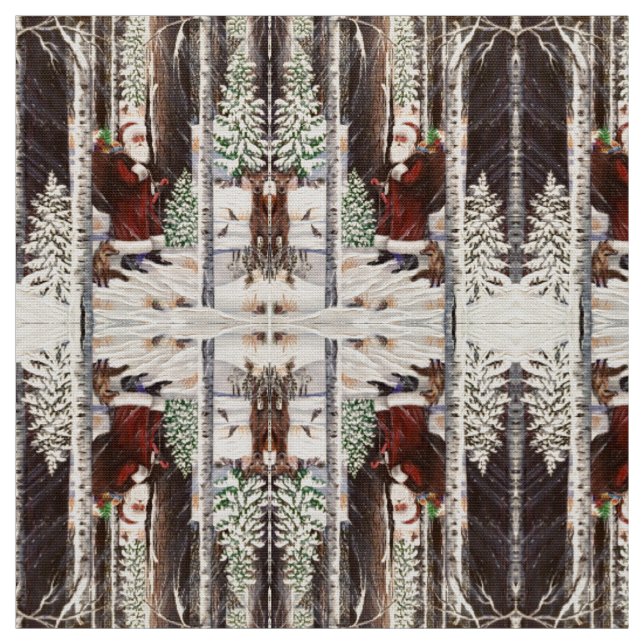 Waldbesucher 2 Fabric Stoff (Muster)