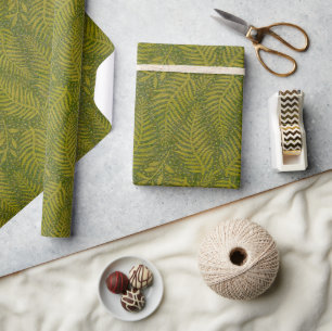 Waldboden grün geschenkpapier
