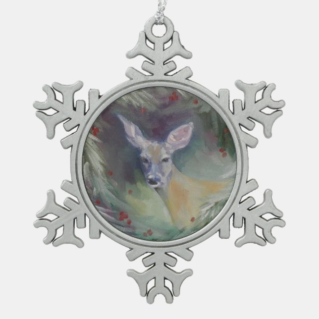 Waldbrand Snowflake Ornament (Vorderseite)