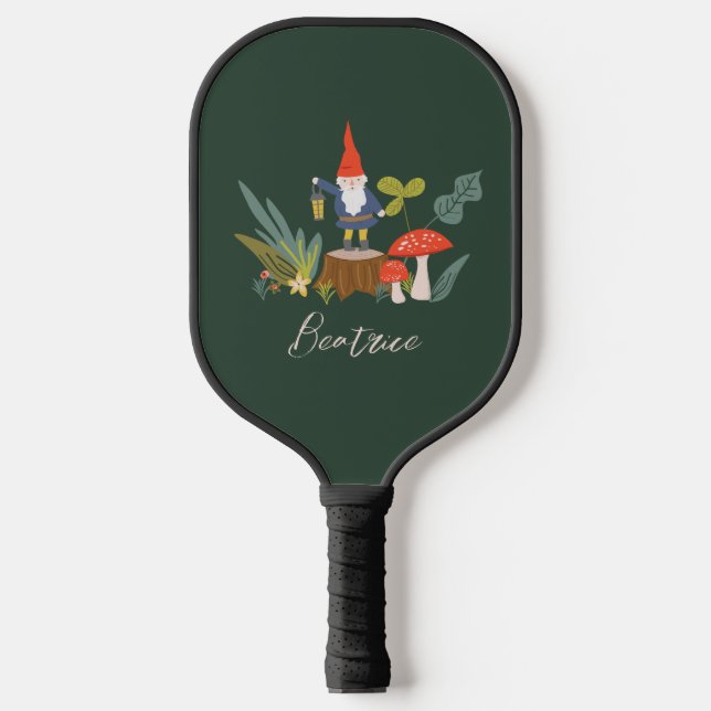 Waldbrand und Personalisierter Name Pickleball Schläger (Vorderseite)