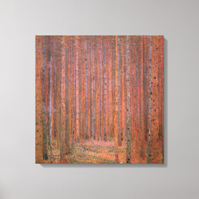 Waldbrand (von Gustav Klimt) Leinwanddruck (Vorderseite)