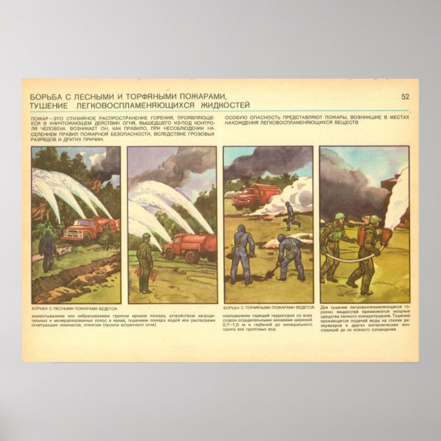 Waldbrände Poster (Vorne)