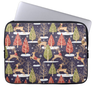 Waldbrandrentiere Winter Laptopschutzhülle