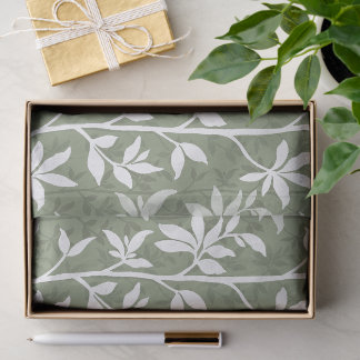 Waldbrise Minimalistische Botanische Silhouette Sa Seidenpapier