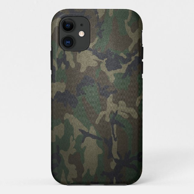 WaldCamouflage-Gewebe Case-Mate iPhone Hülle (Rückseite)