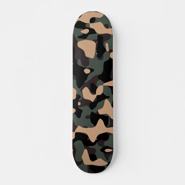 WaldCamouflage-Plattform Skateboard (Vorne)