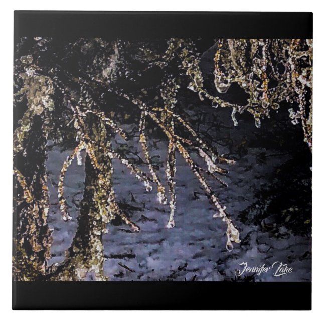 Walddiamanten Fliese (Vorderseite)