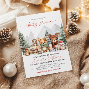 Waldeinladung zur Babyparty Einladung