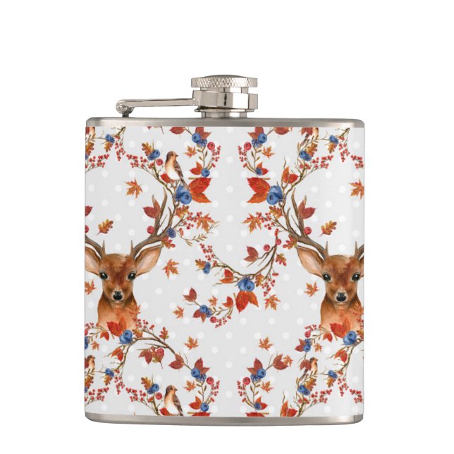 Waldeland Dei Vinyl Wrapped Flask Flachmann (Vorderseite)