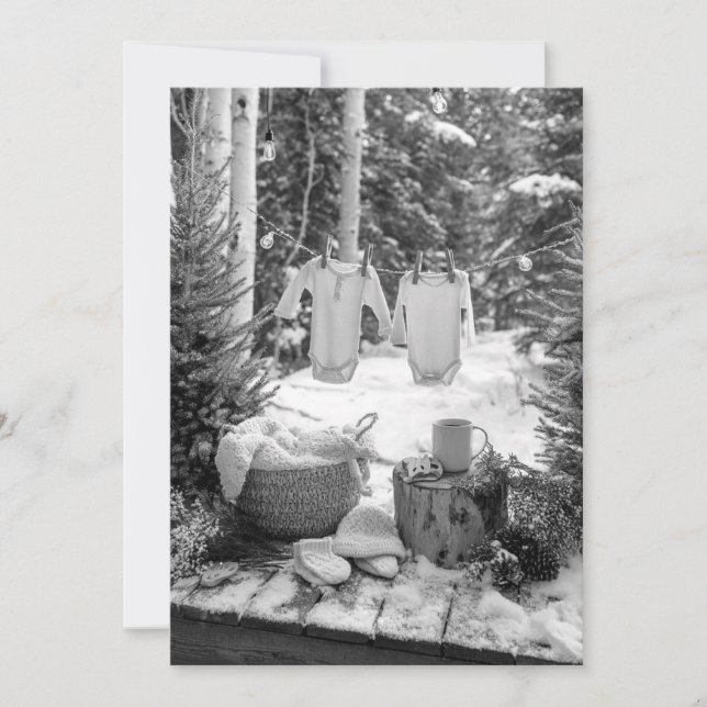 Waldelsprinkle | Rustikales Thema Einladung (Vorderseite)