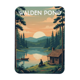Walden Pond Massachusetts Reise Magnet