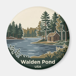 Walden Pond State Reservation USA Magnet