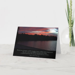 Walden Pond "What form of Beauty" card Karte