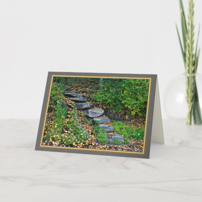 Walden Teich: Schritt-Gruß Karte (Vorderseite)