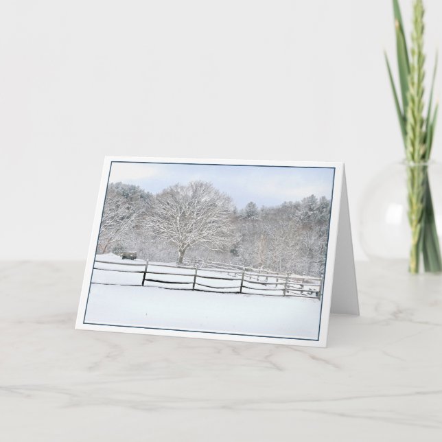 Walden Woods Project Farm Feiertagskarte (Vorderseite)