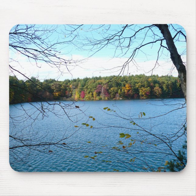 Waldenteich im Herbst Mousepad (Vorne)