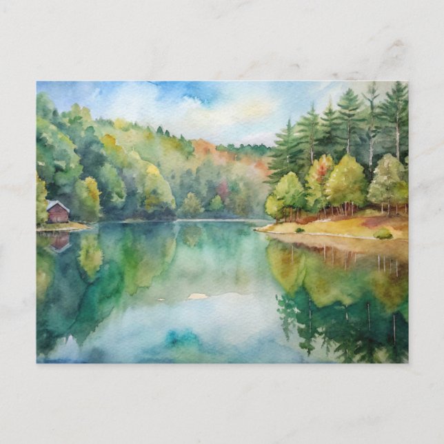 Waldenteich, Massachusetts Postkarte (Vorderseite)