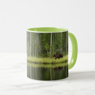 Wälder Bären in Taiga Forest Nord Finnland Tasse