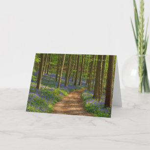 Wälder   Bluebellwald in Belgien Karte