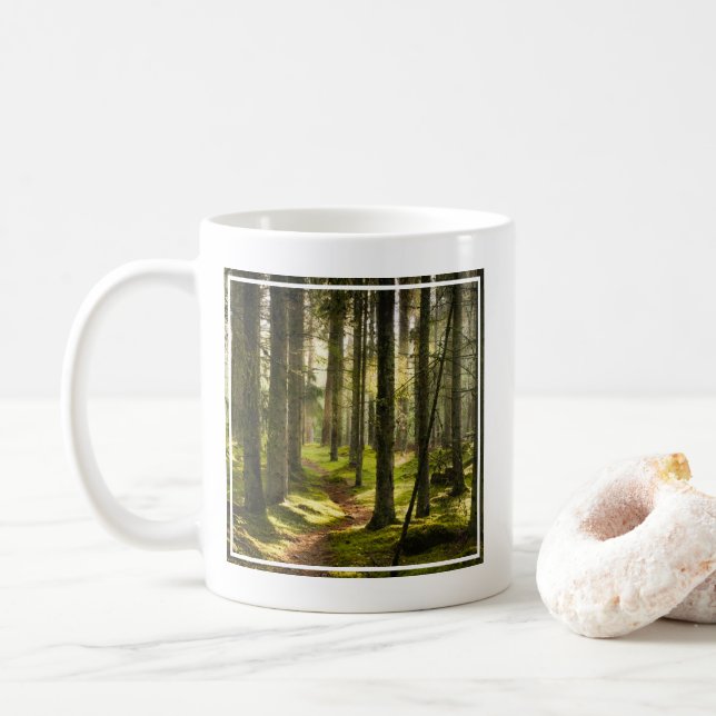 Wälder | Boreal Forest Schweden Kaffeetasse (Mit Donut)