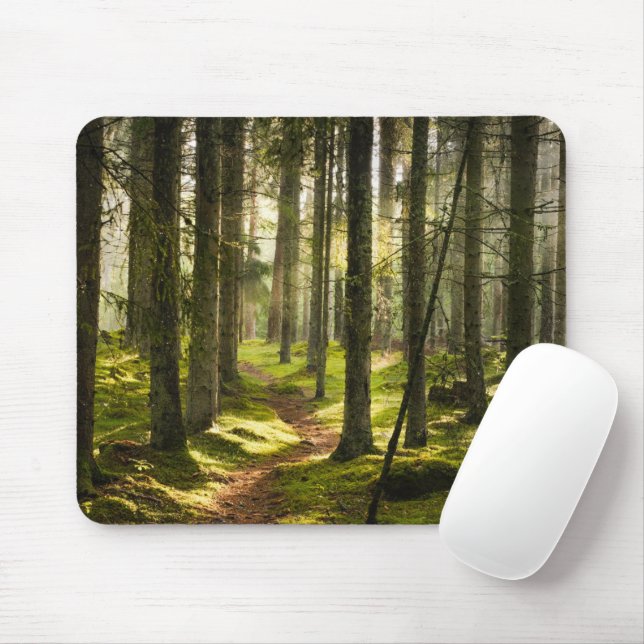 Wälder | Boreal Forest Schweden Mousepad (Mit Mouse)