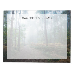 Wälder Dark Foggy Woods Norfolk Vereinigtes Köni Notizblock