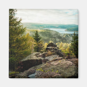 Wälder Erzgebirge Deutschland Magnet