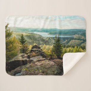 Wälder   Erzgebirge Deutschland Sherpadecke