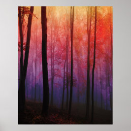 Wälder flüstern, Bäume Wälder Landschaft Kunst Poster