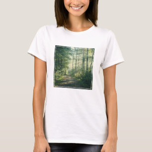 Wälder Forstweg Hamburg Deutschland T-Shirt