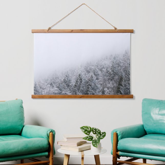 Wälder, gefroren wandteppich mit holzrahmen (Wohnzimmer)
