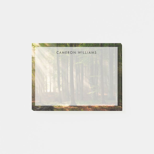 Wälder | Herbstwald Post-it Klebezettel (Vorderseite)