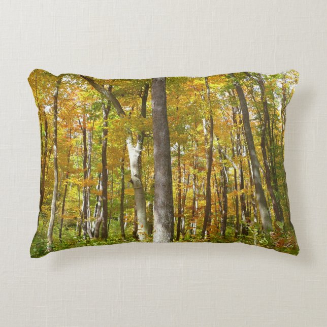 Wälder in Gelben Blätter Herbstlandschaft Dekokissen (Vorderseite)