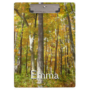 Wälder in Gelben Blätter Herbstlandschaft Klemmbrett