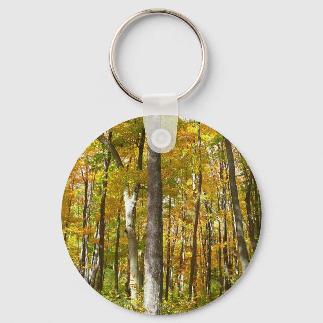 Wälder in Gelben Blätter Herbstlandschaft Schlüsselanhänger (Vorderseite)