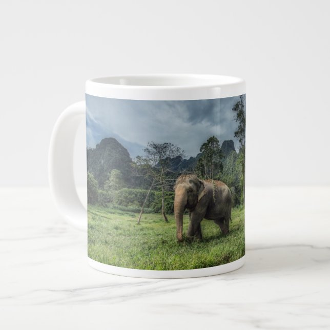Wälder | Kao Sok Nationalpark Jumbo-Tasse (Vorderseite Links)