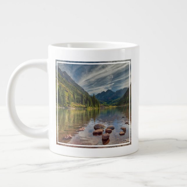 Wälder | Maroon Bells Colorado Jumbo-Tasse (Links)