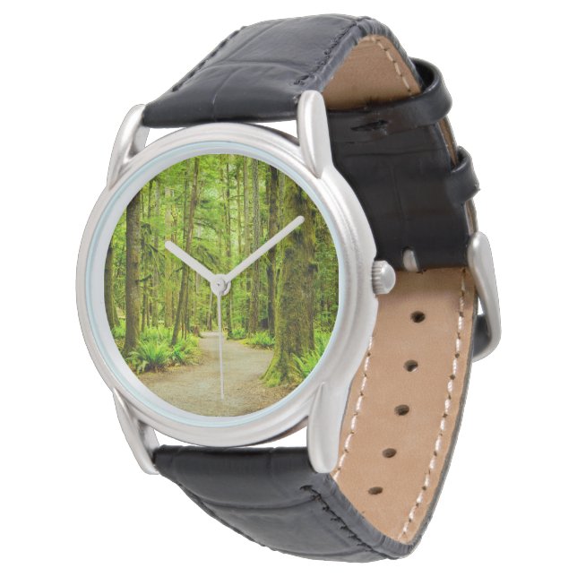 Wälder | Olympischer Nationalpark Armbanduhr (Schrägansicht)