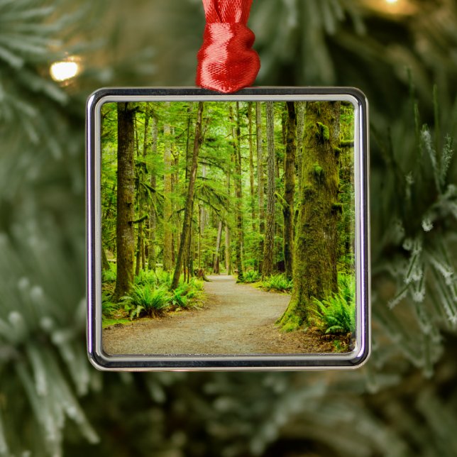 Wälder | Olympischer Nationalpark Ornament Aus Metall (Baum)