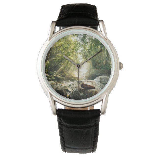 Wälder | Tropischer Dschungelwald Armbanduhr (Vorderseite)