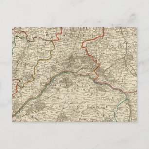 Wälder und Straßen Frankreichs Postkarte