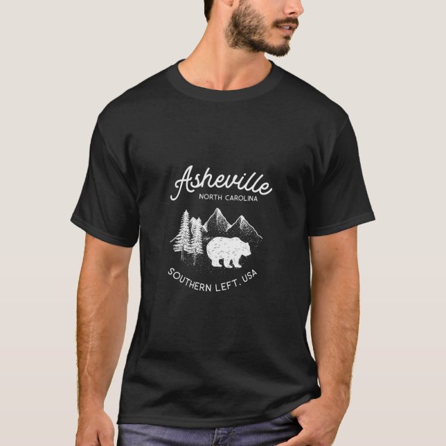 Wälder von Asheville North Carolina T-Shirt (Vorderseite)
