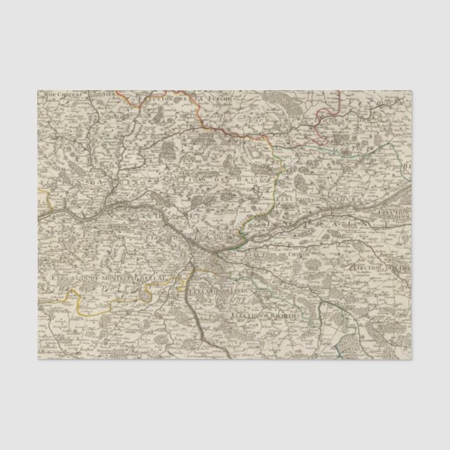 Wälder von Frankreich Seidenpapier (Vorderseite)