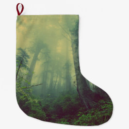 Wälder von unten großer weihnachtsstrumpf