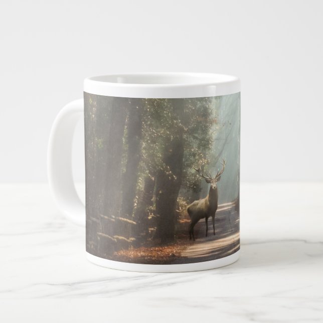 Wälder | Waldland Stag Jumbo-Tasse (Vorderseite Links)