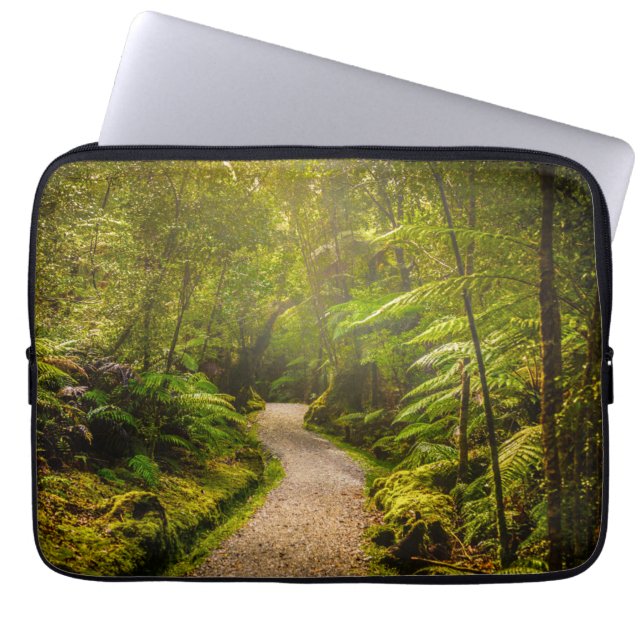 Wälder | Waldwanderweg Laptopschutzhülle (Vorderseite)