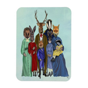 Waldfamilie Magnet